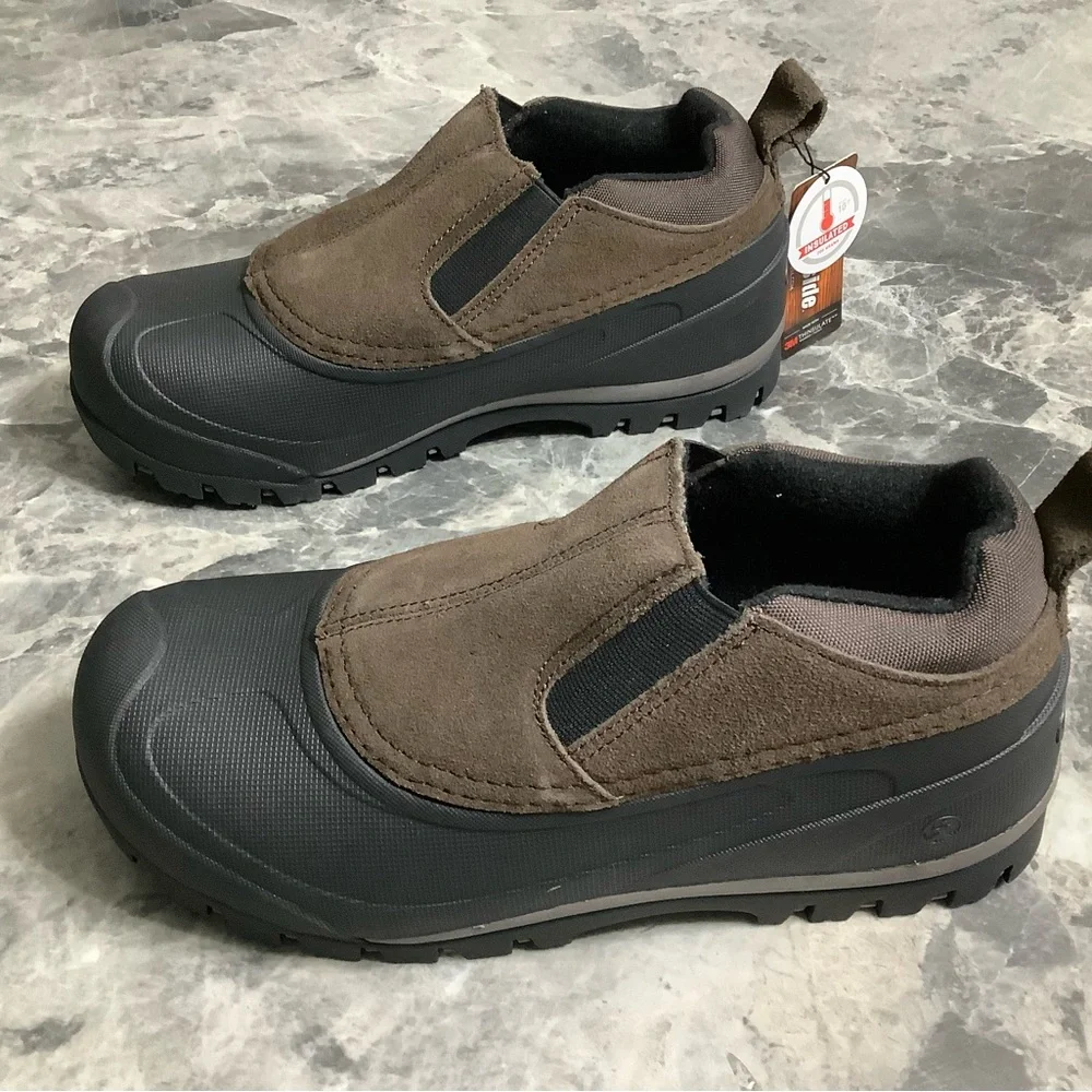 Northside waterproof Men's Brown and Black Rain Boots NWT